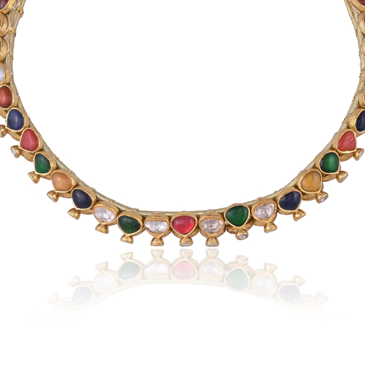 Enchanted Garden Polki Necklace