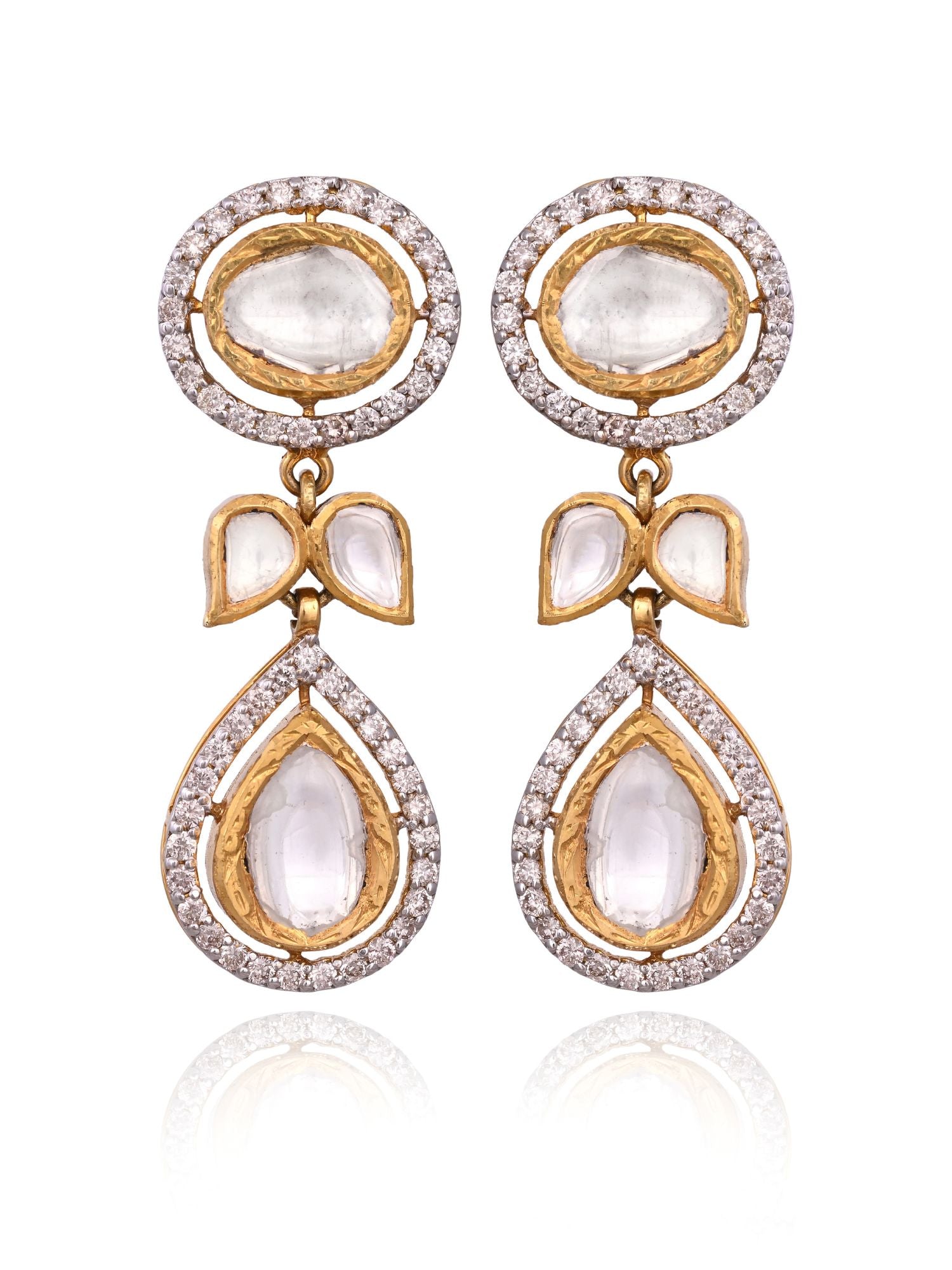 Polki Raindrop Earrings