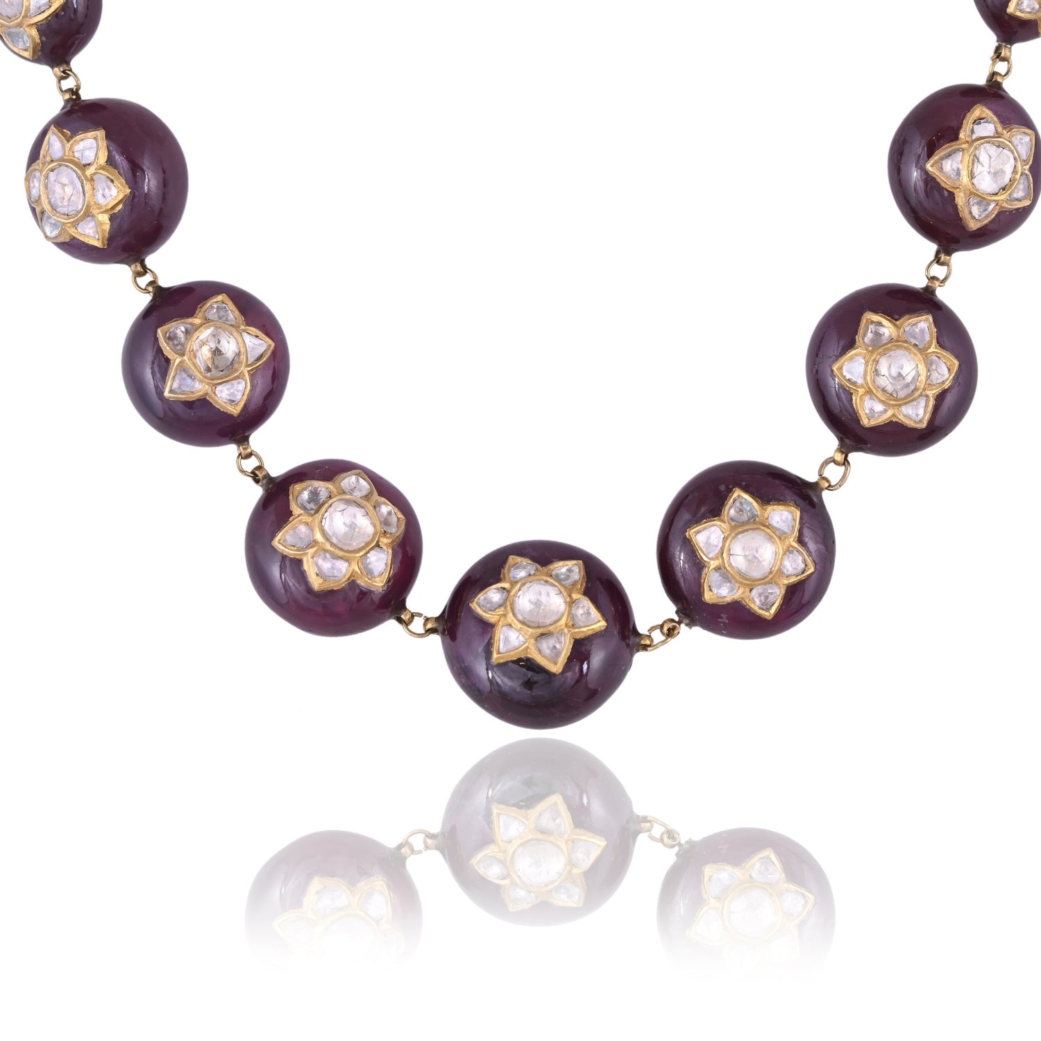 Orbital Ruby Necklace Set