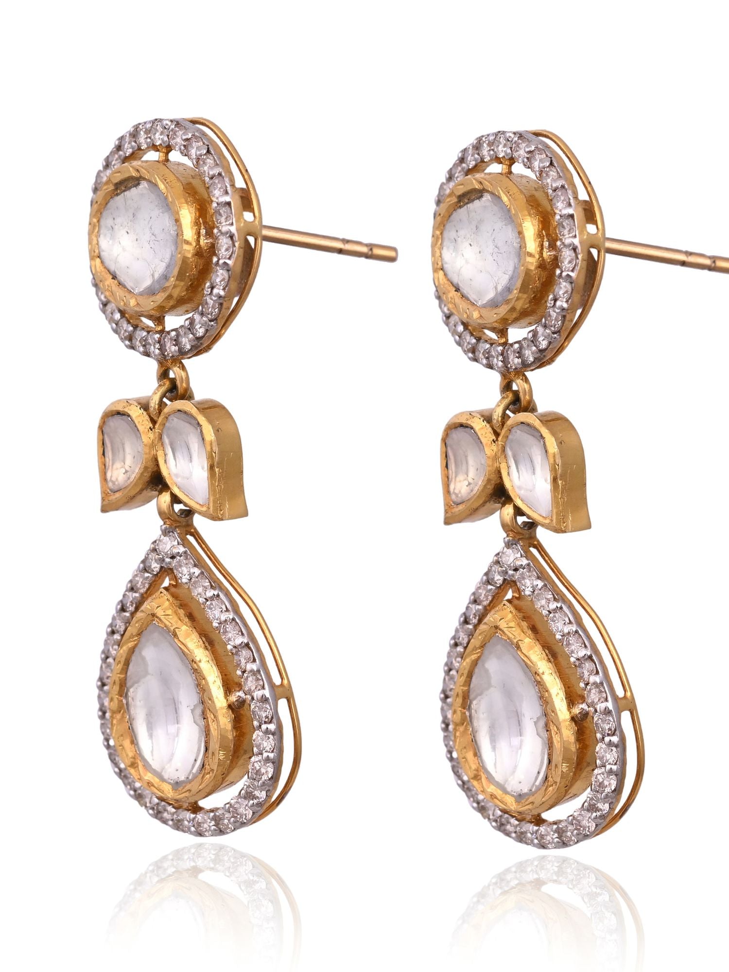 Polki Raindrop Earrings