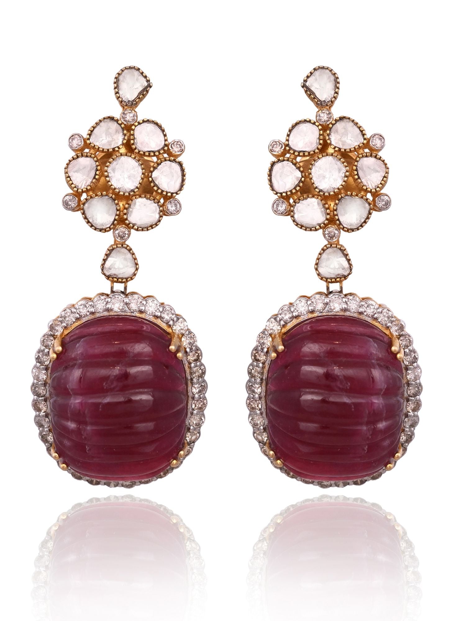 Ruby Drop Earrings