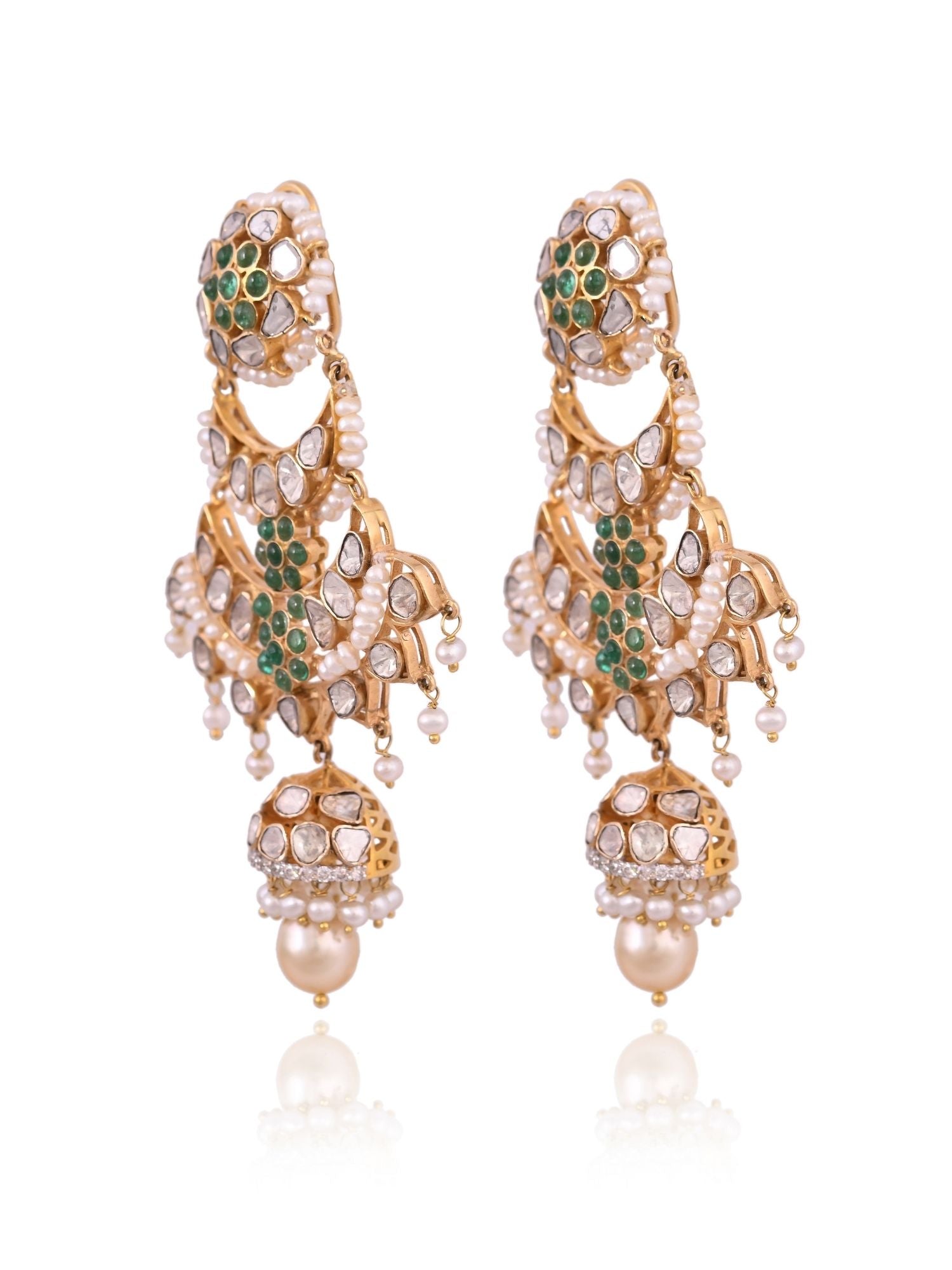 Verdant Glissade Polki Necklace Set