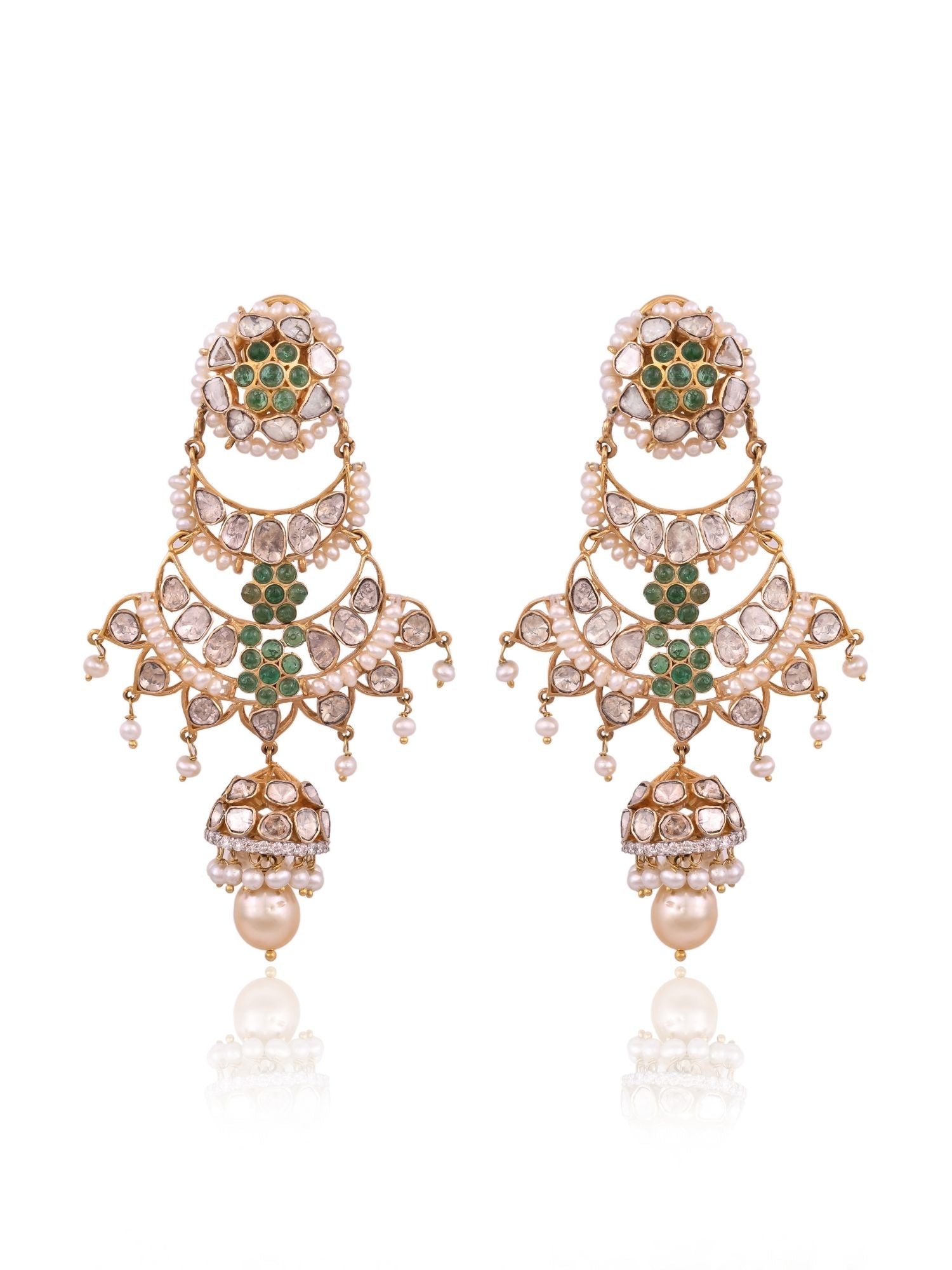 Verdant Glissade Polki Necklace Set