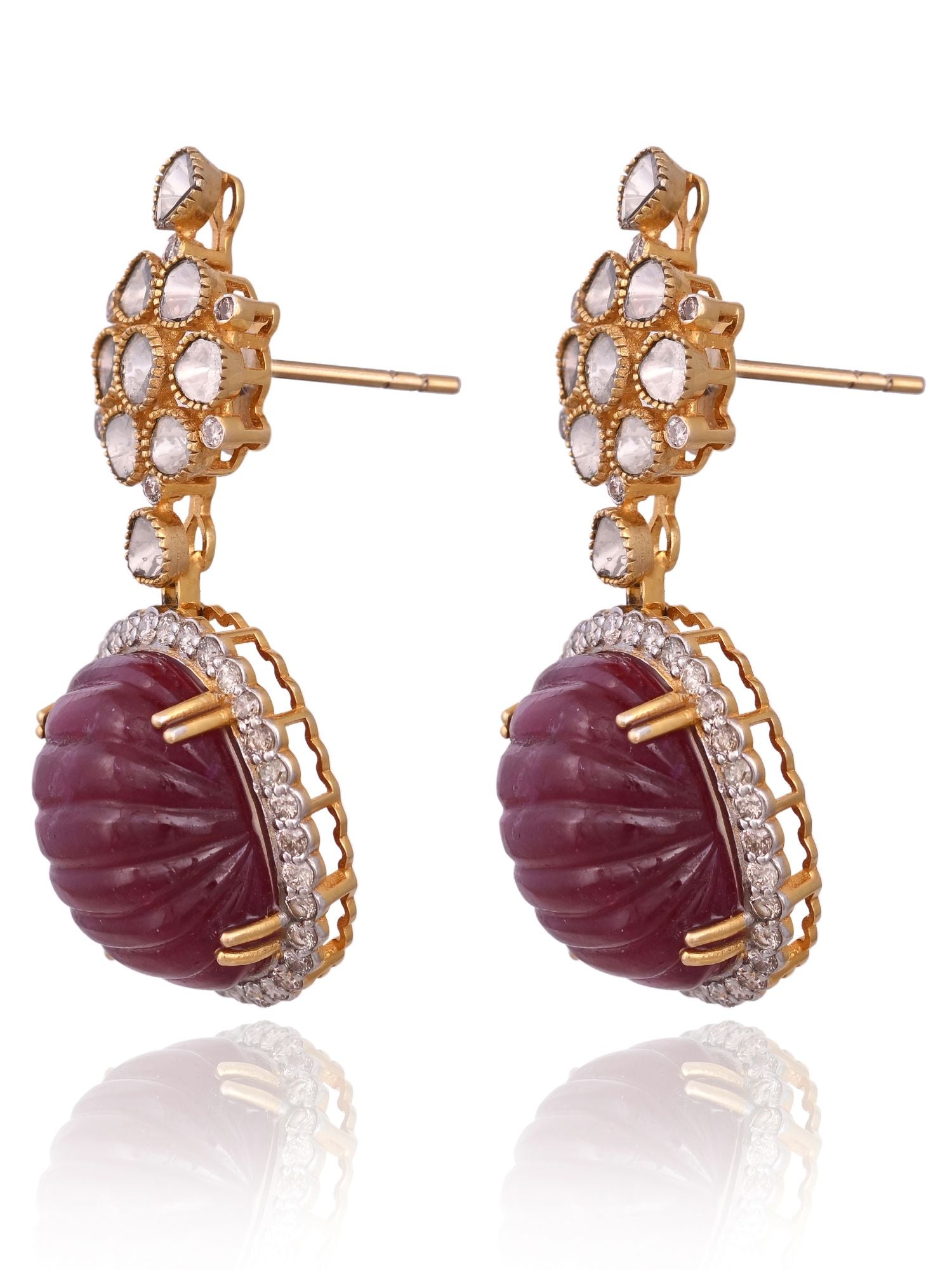 Ruby Drop Earrings