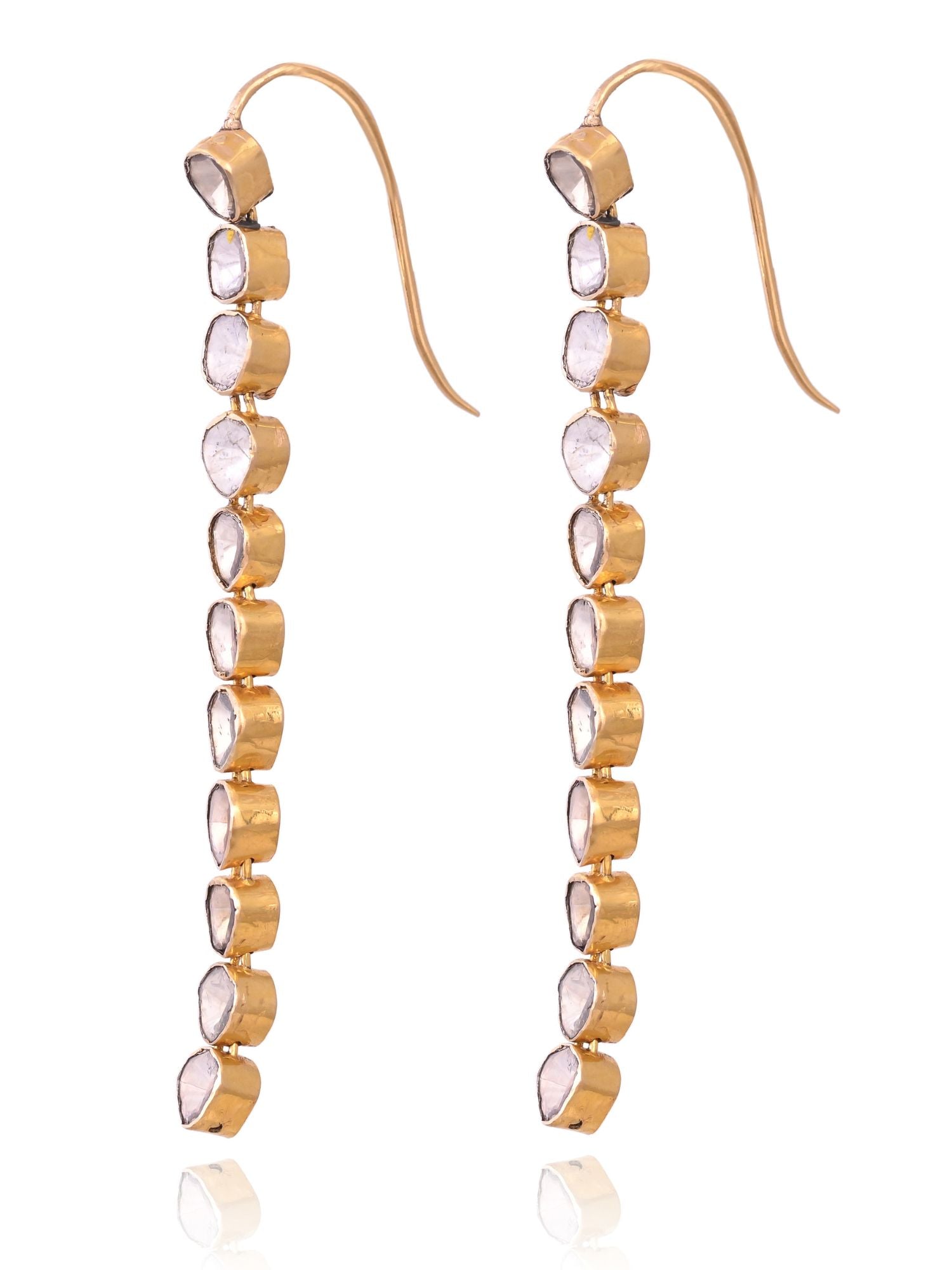 Lustre Line Polki Earrings