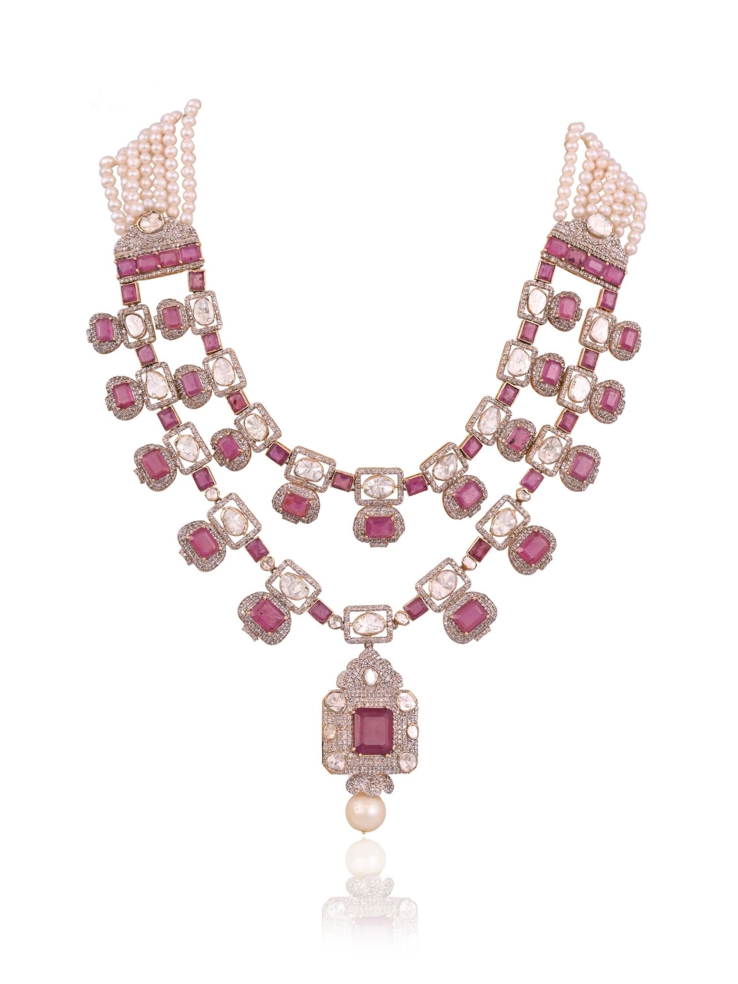 Ruby Reverie Necklace Set