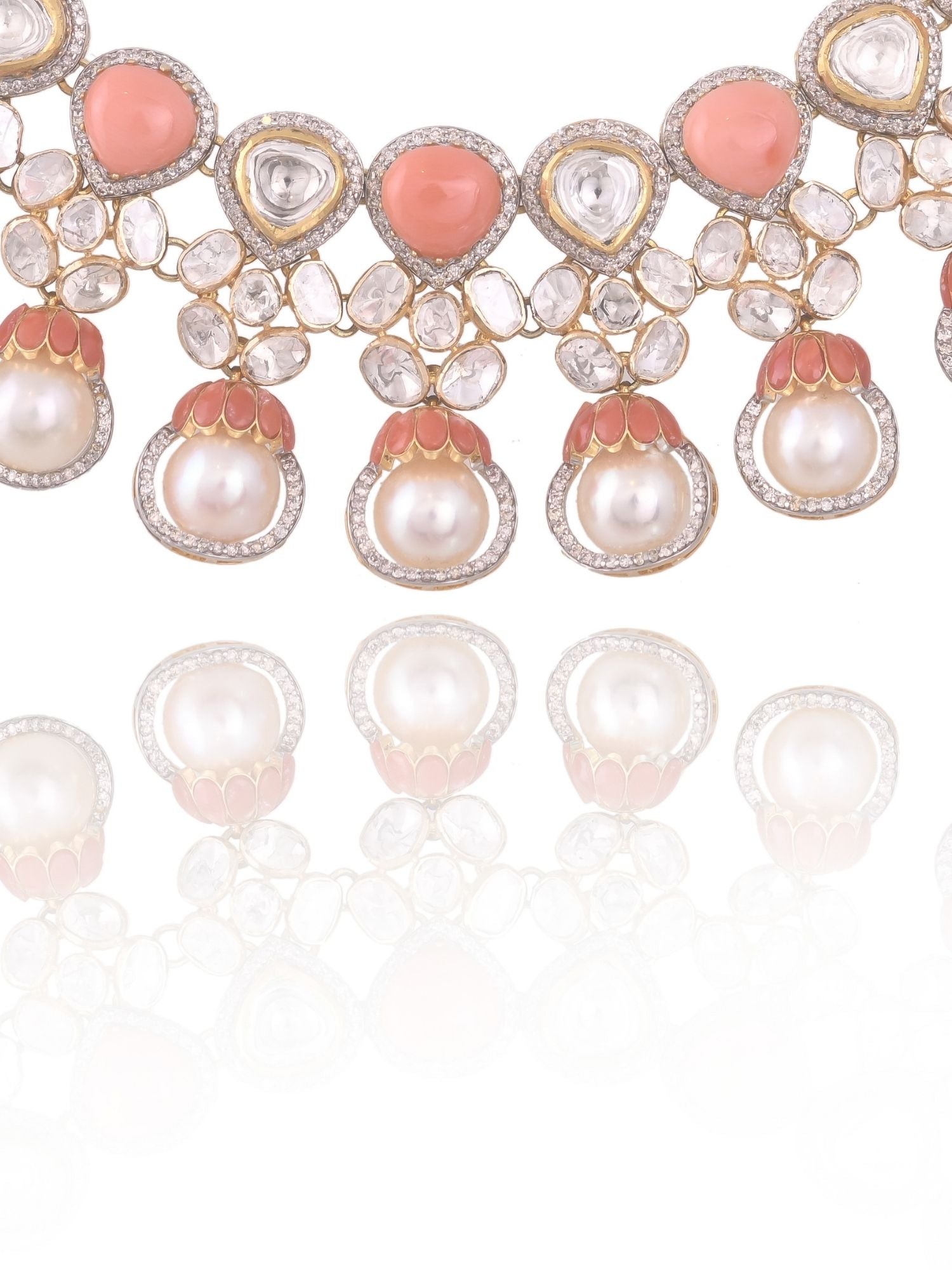 Pearlwave Coral Necklace Set