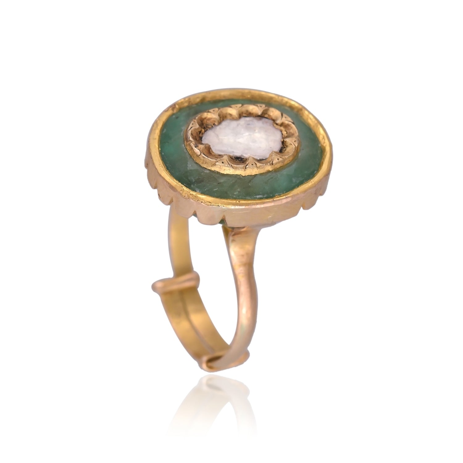 The Petite Oval Emerald Ring
