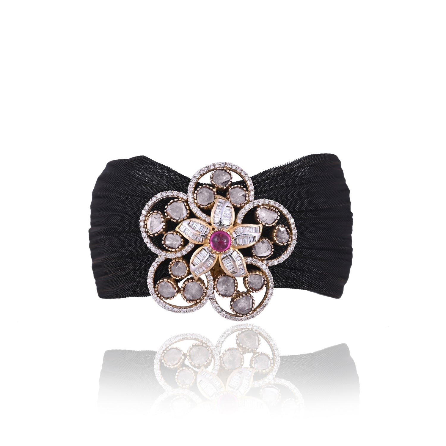 Regal Ruby Cuff Bracelet