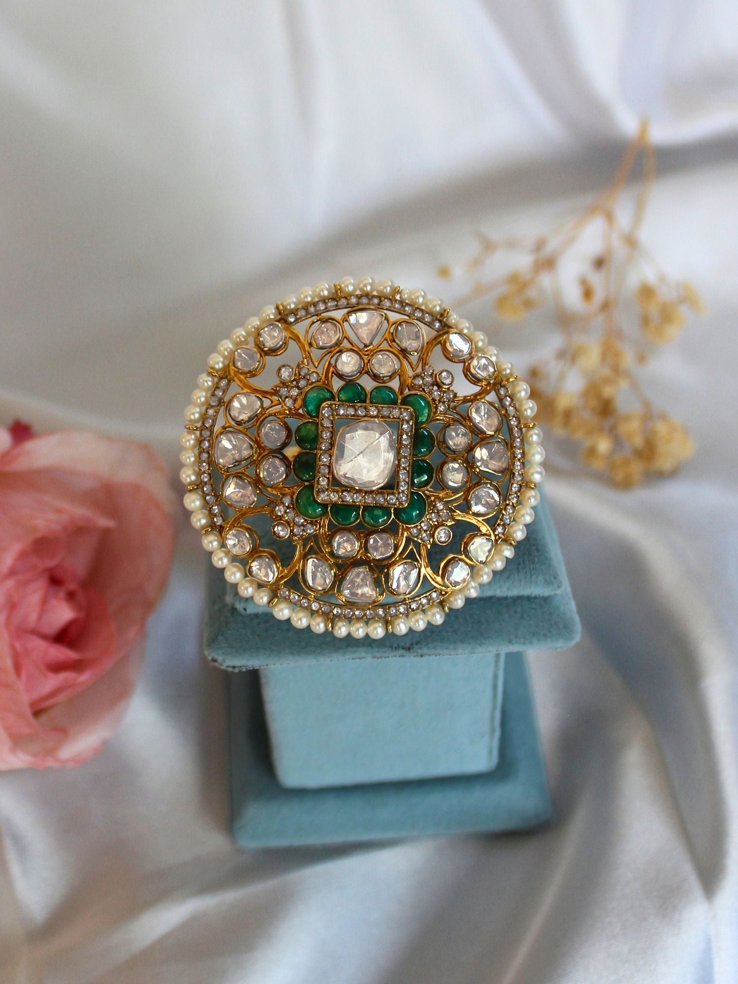 The Gem Loop Polki Ring