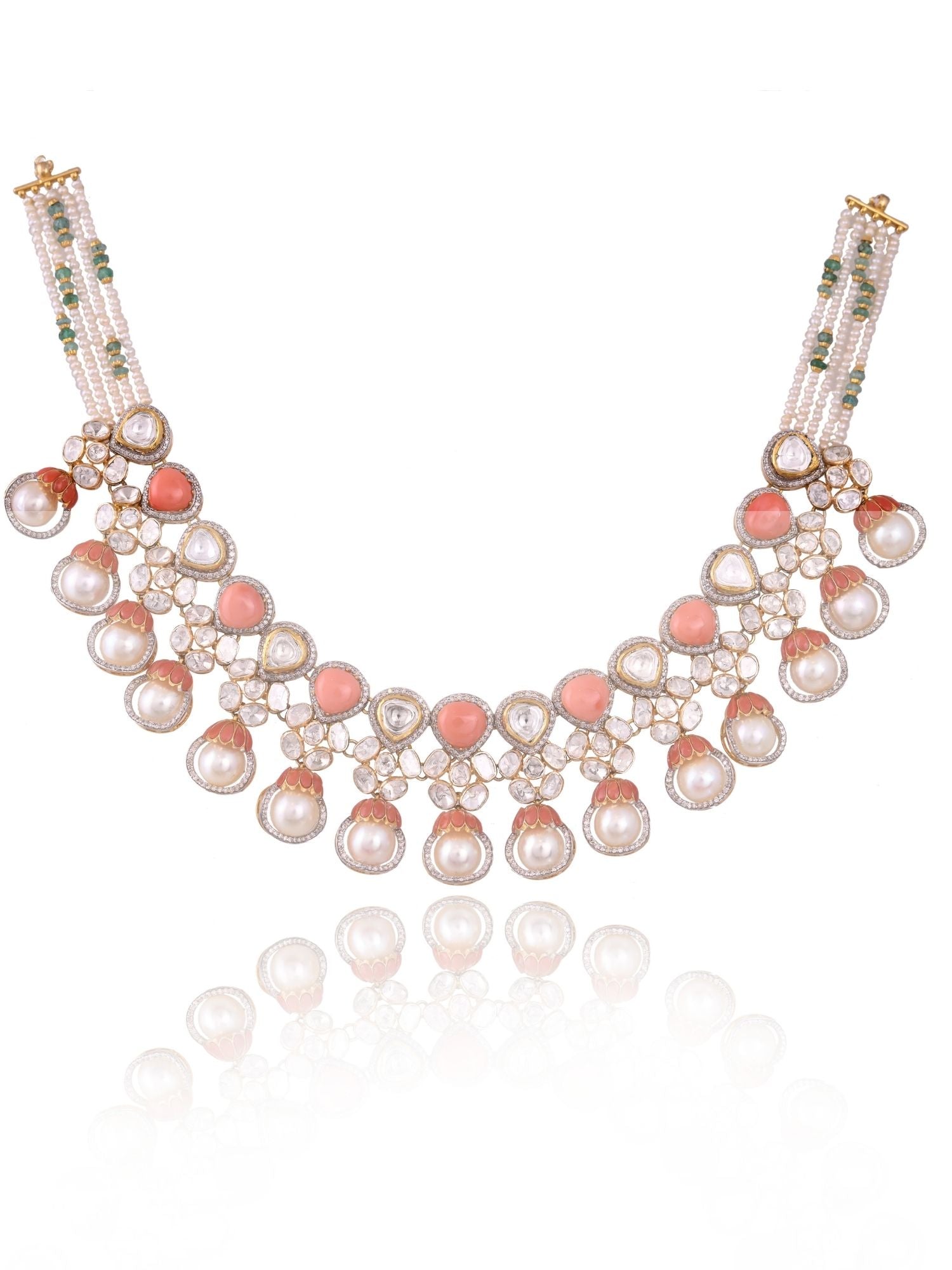 Pearlwave Coral Necklace Set
