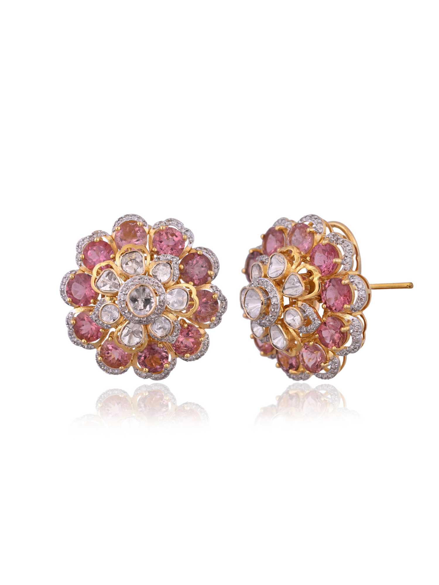 Petal of Light Tourmaline Studs