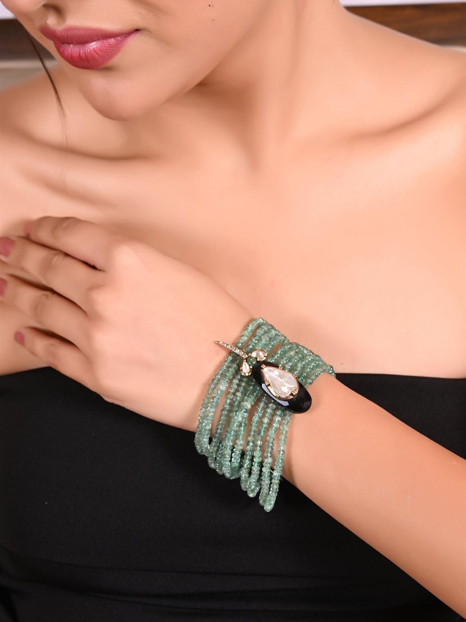 Flora Verdé Emerald Bracelet