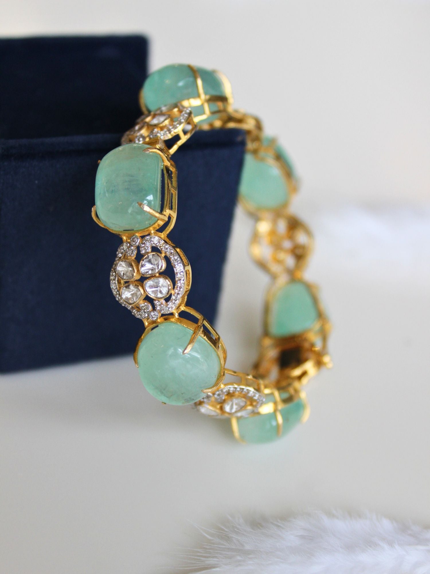 The Verdure Emerald Bangle