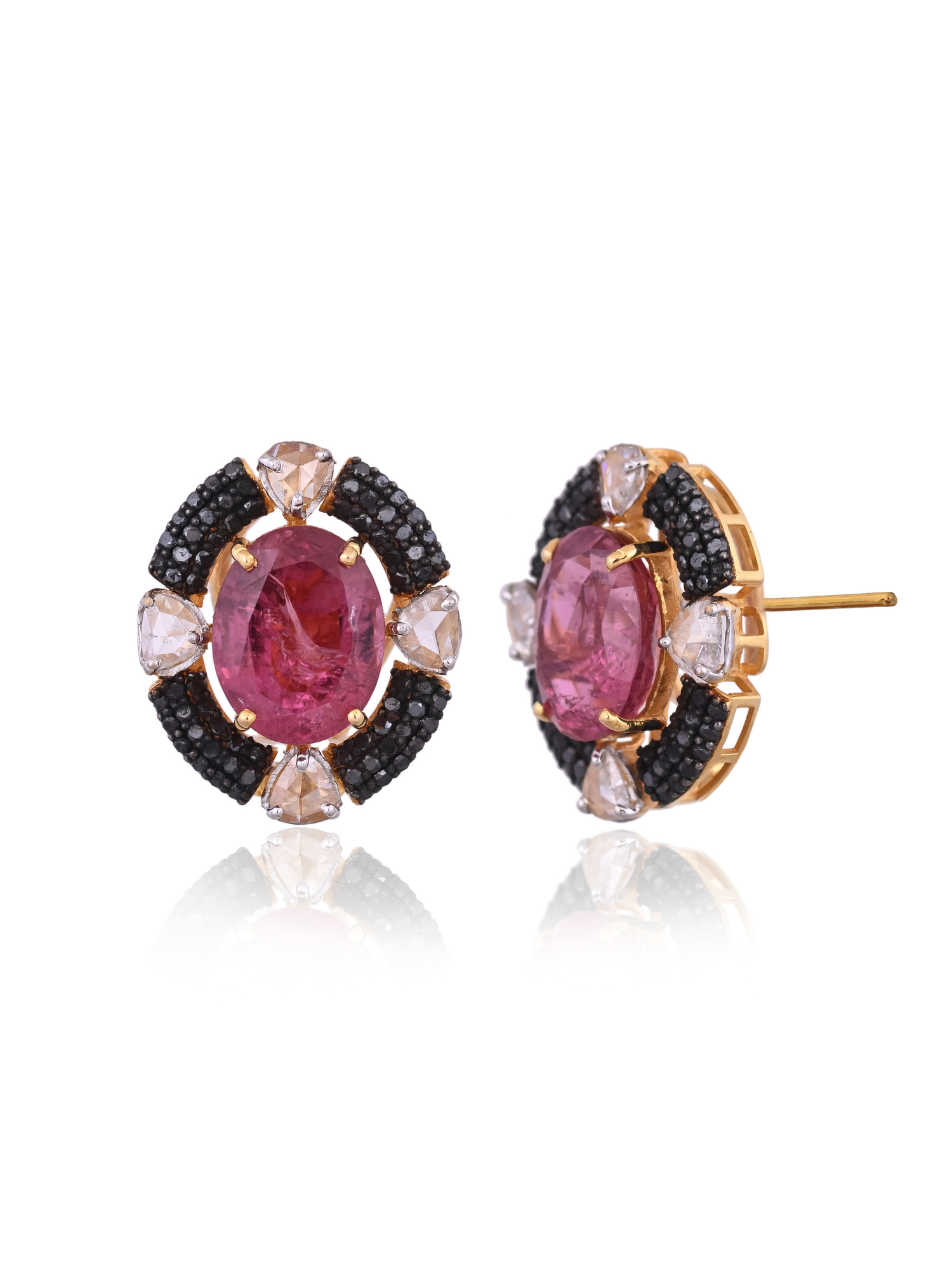 The Noir Tourmaline Studs