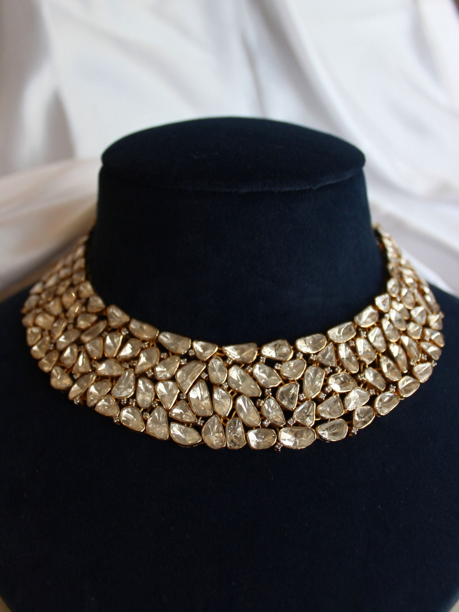 Glimmer Polki Diamond Necklace Set