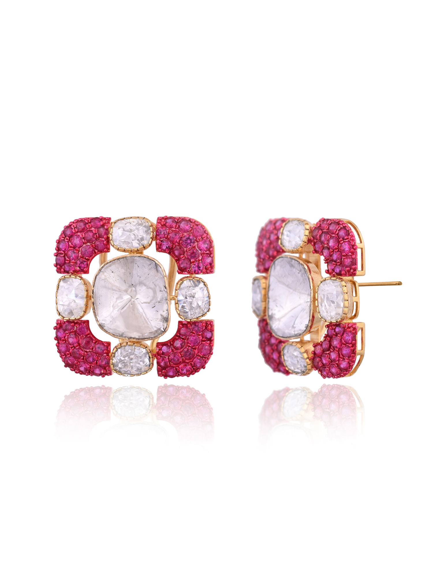 Amethyst Cushion Studs