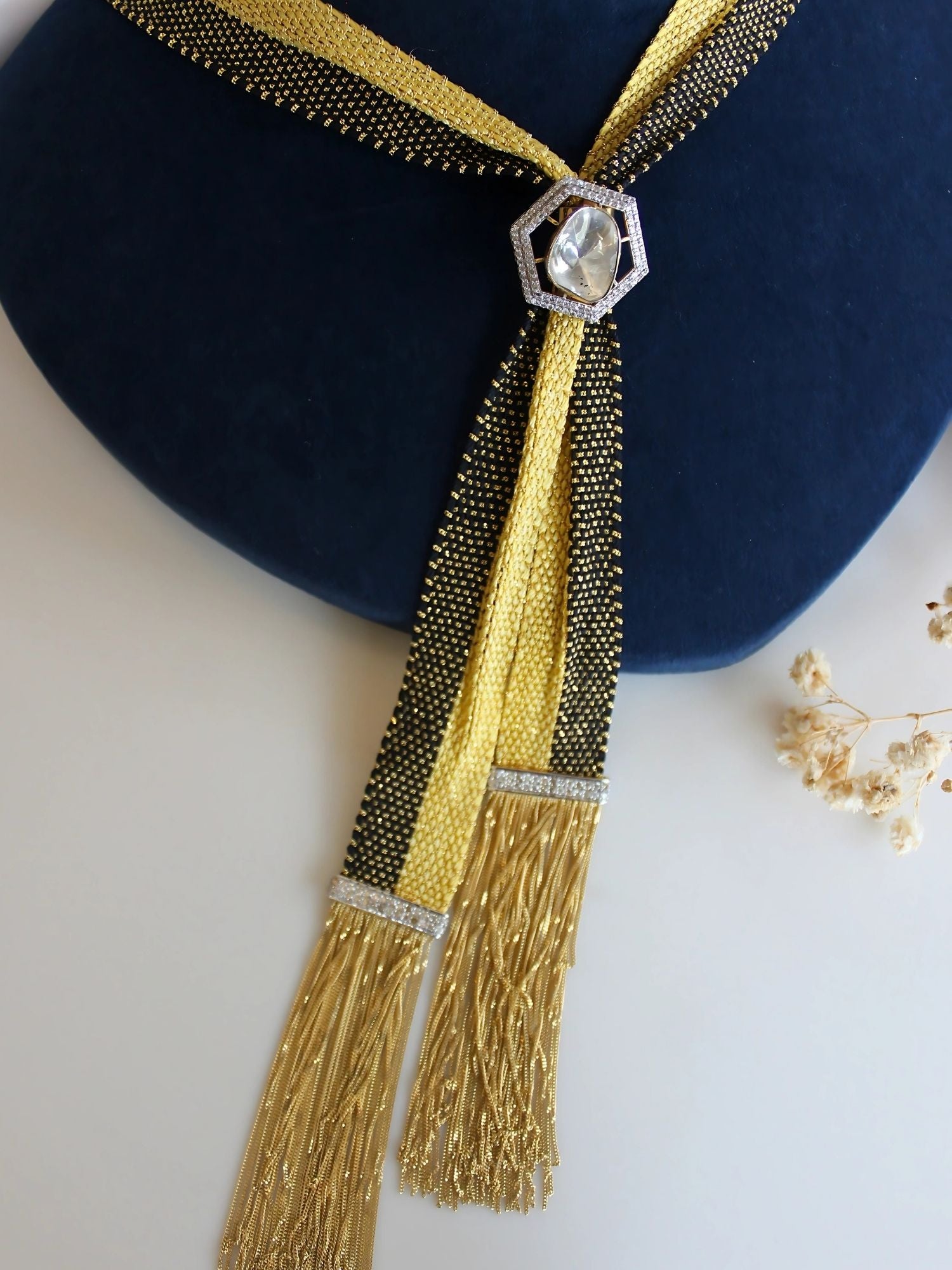 The Golden Thread Polki Scarf