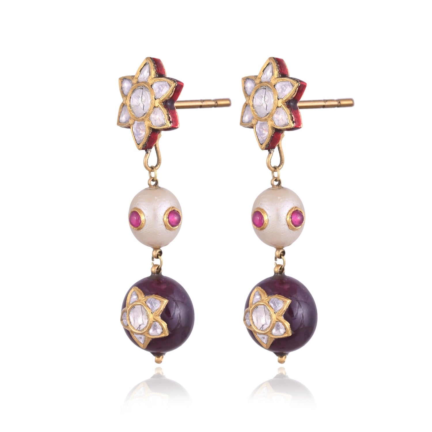 Orbital Ruby Necklace Set