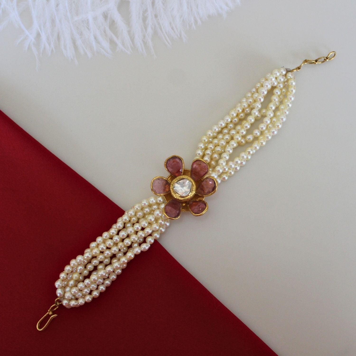Tourmaline Flower Bracelet