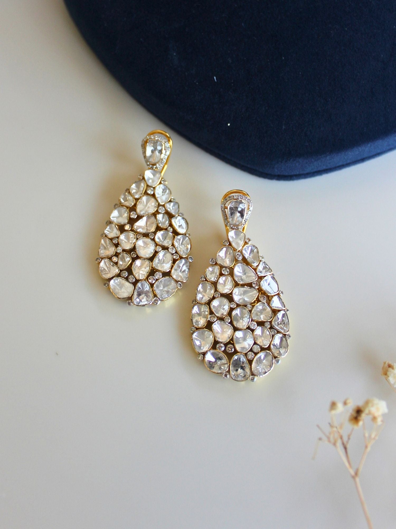 Glimmer Polki Diamond Necklace Set