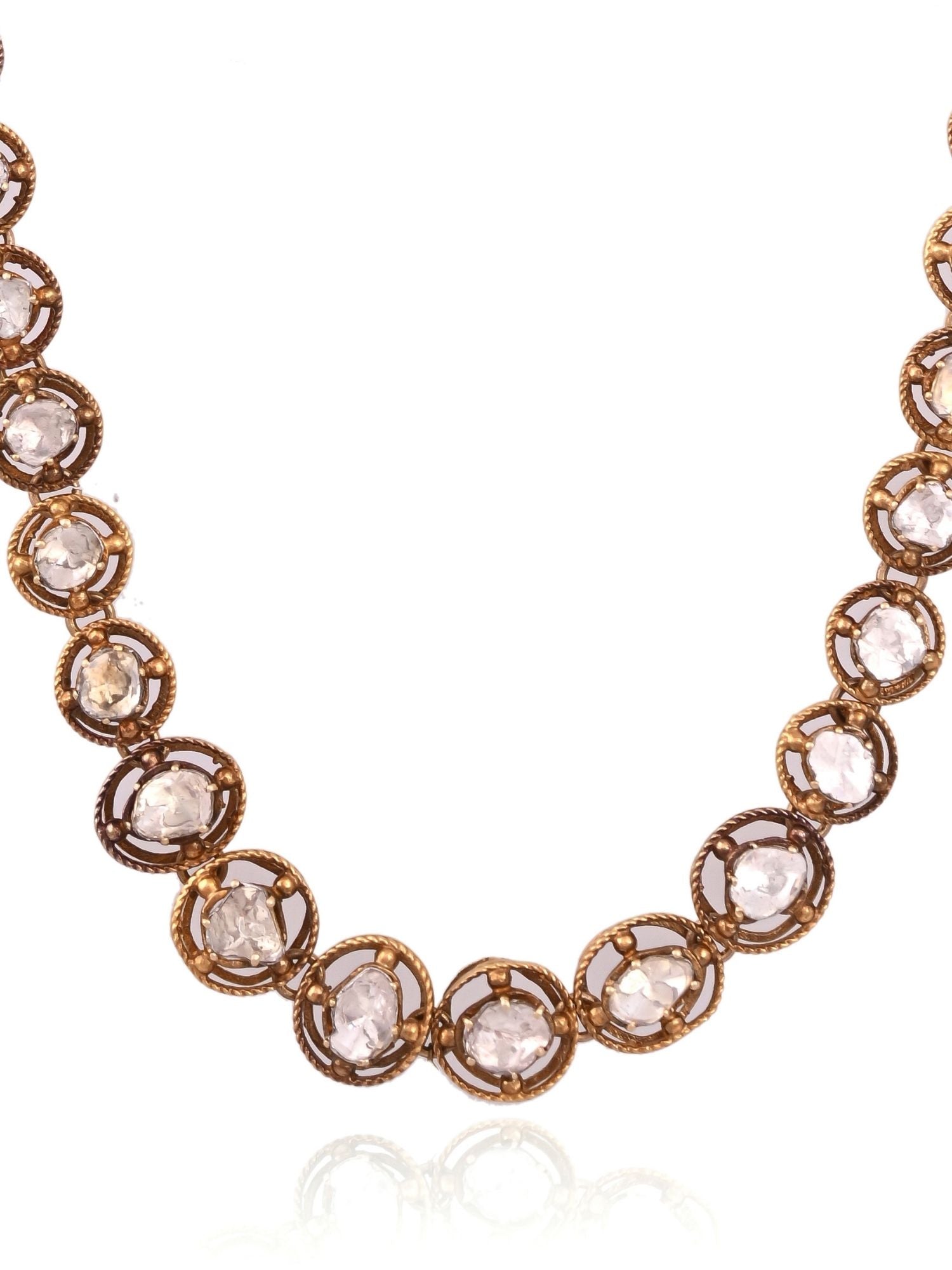 The Vintage Loop Polki Necklace