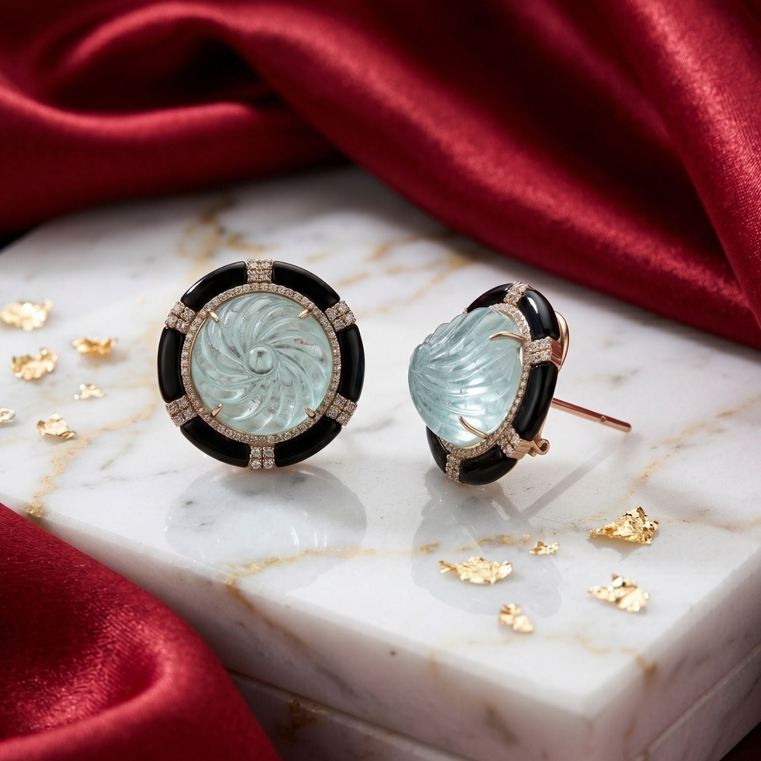 Emerald Whirlpool Studs