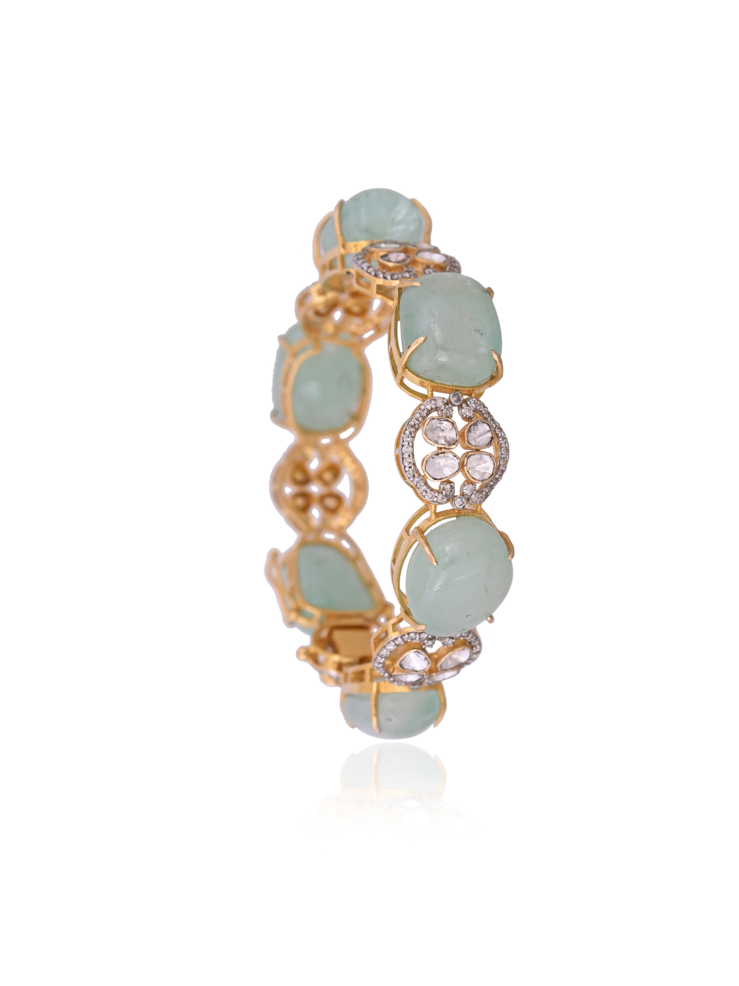 The Verdure Emerald Bangle