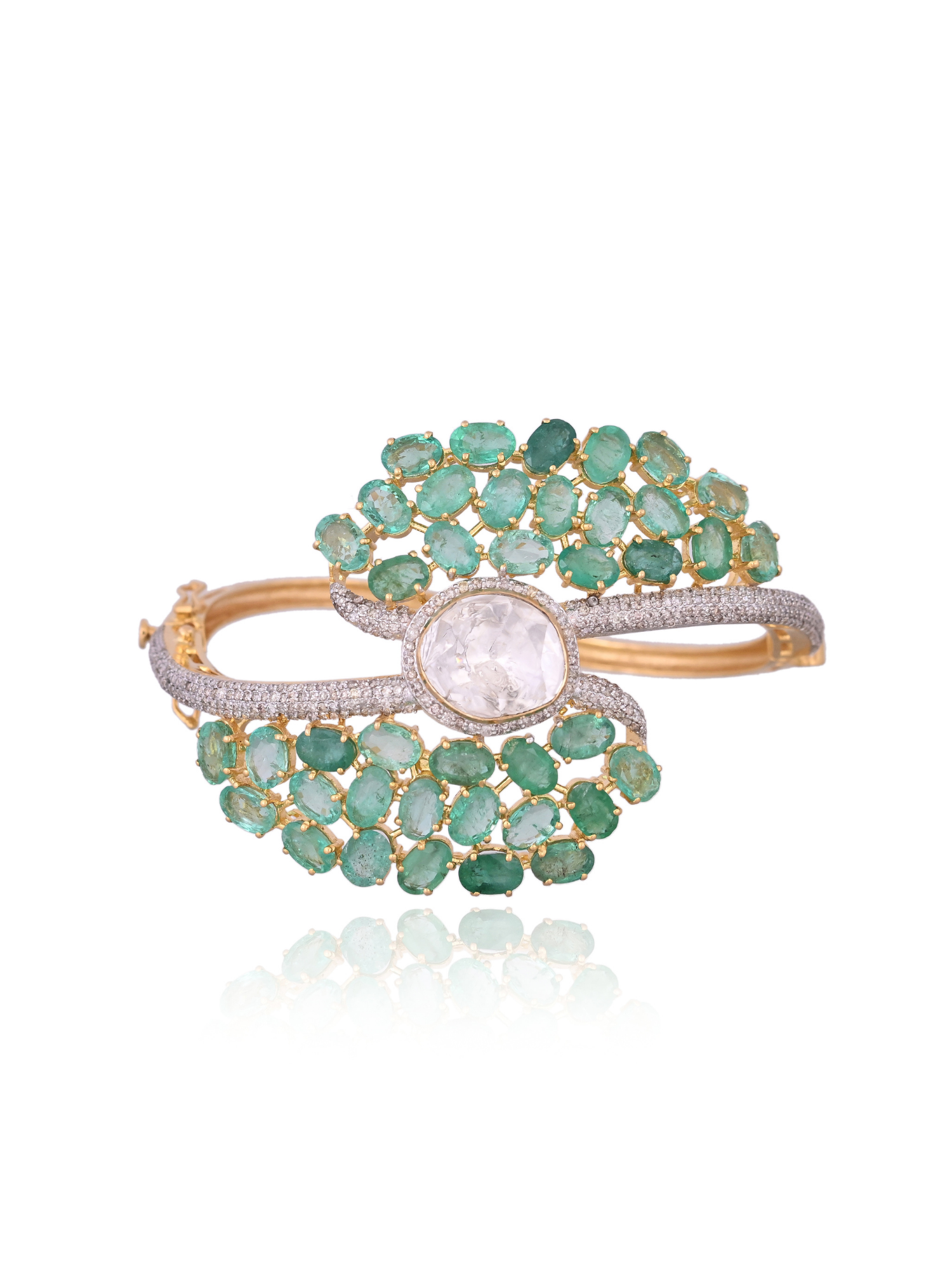 Crown of Emeralds Bangle