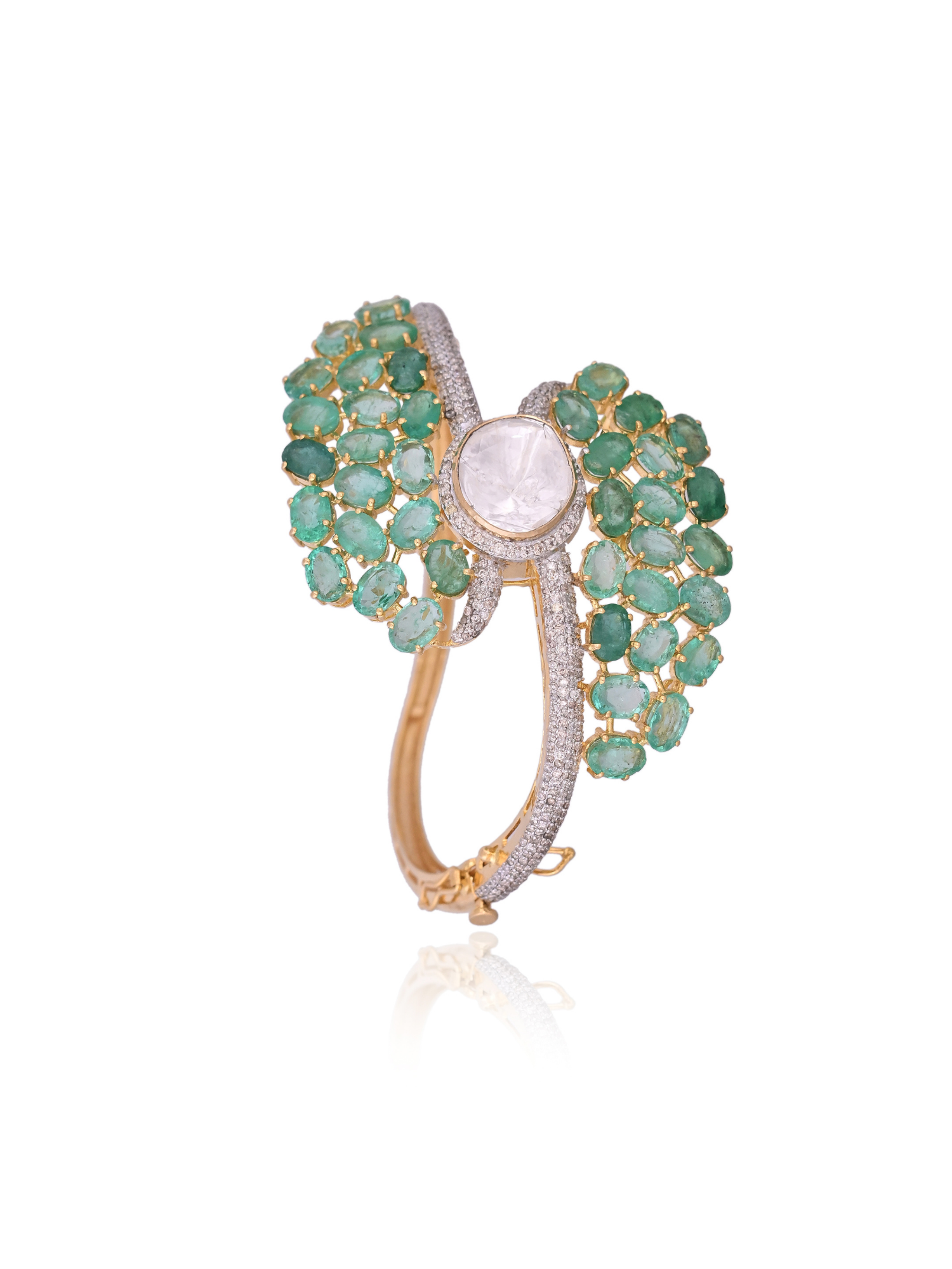 Crown of Emeralds Bangle