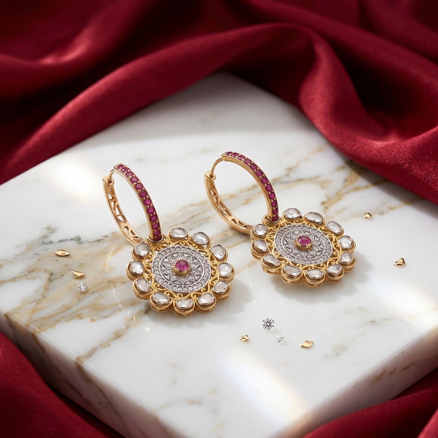 Aurelle Ruby Earrings