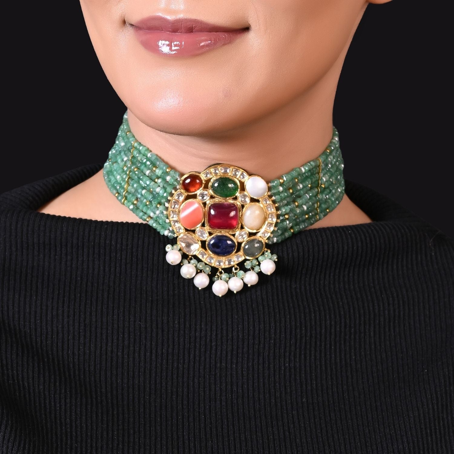 Color Bouquet Emerald Necklace