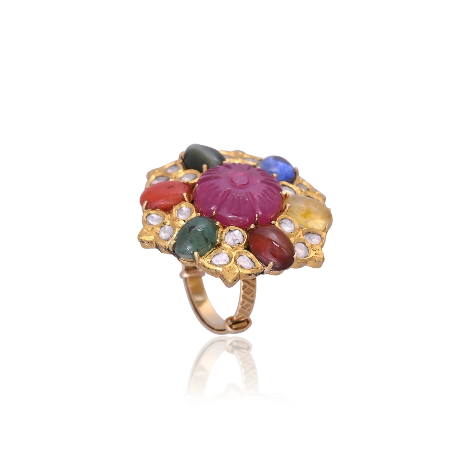 The Crimson Center Navratna Ring