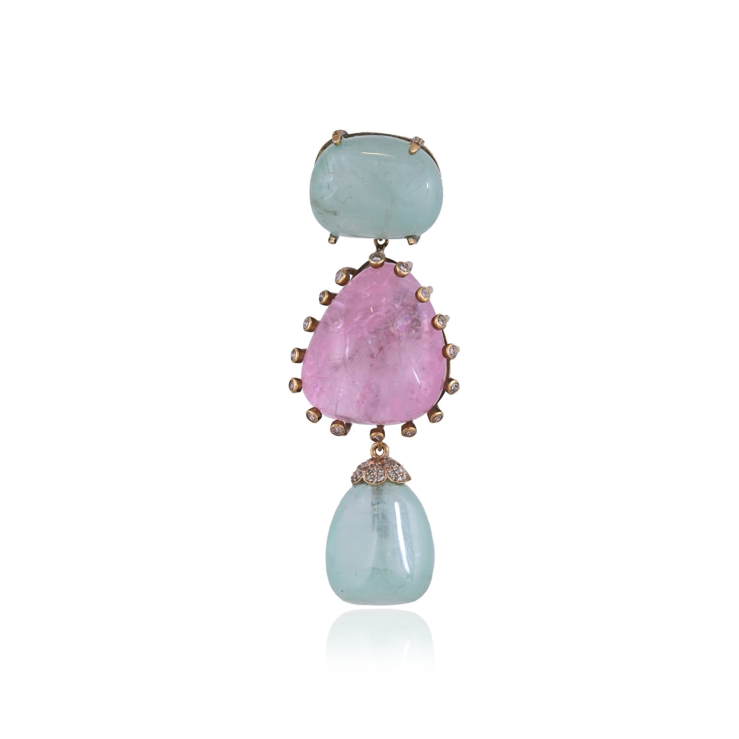 The Tourmaline & Emerald Drop Pendant