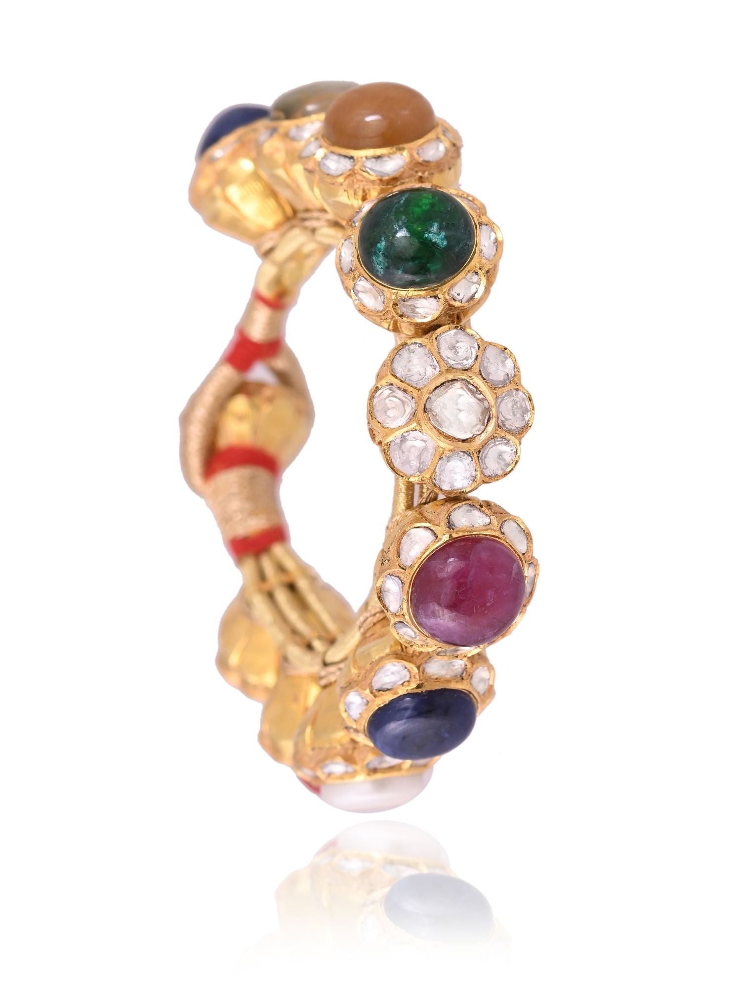 The Radiant Loop Polki Bangle