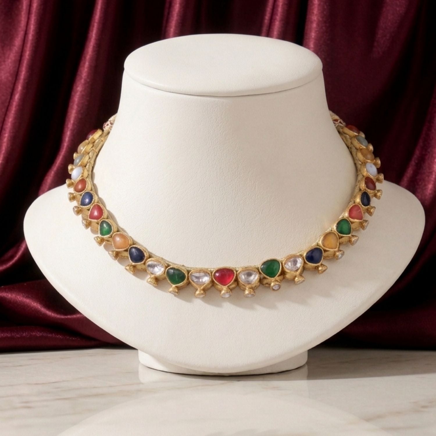 Enchanted Garden Polki Necklace