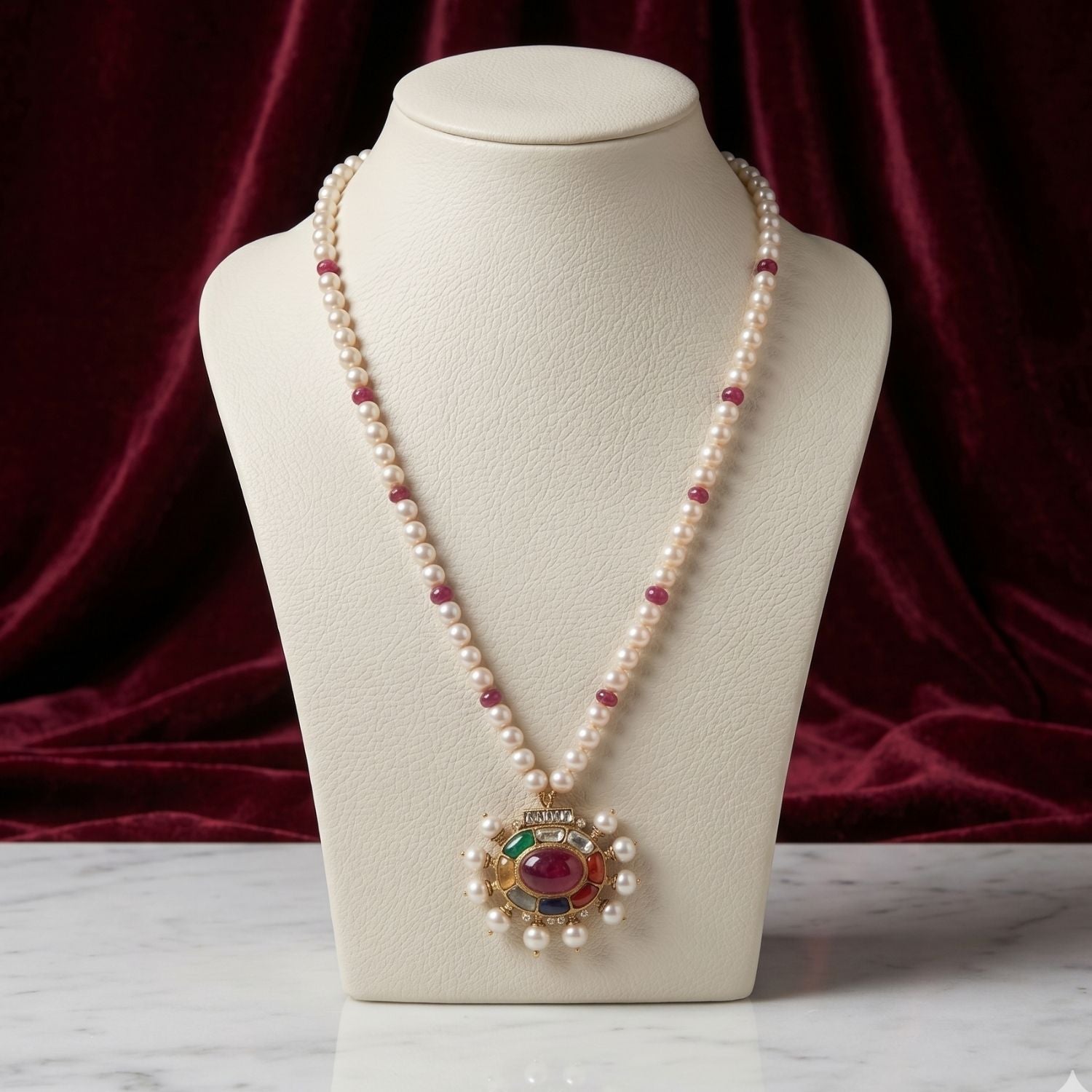 The Cadence Navratan Pendant