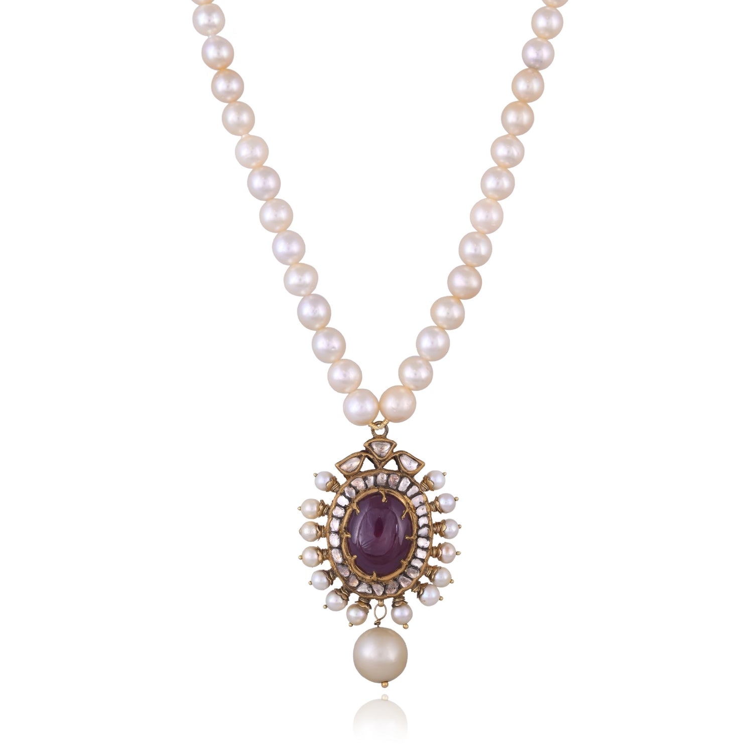 The Ruby Orb Pendant Set