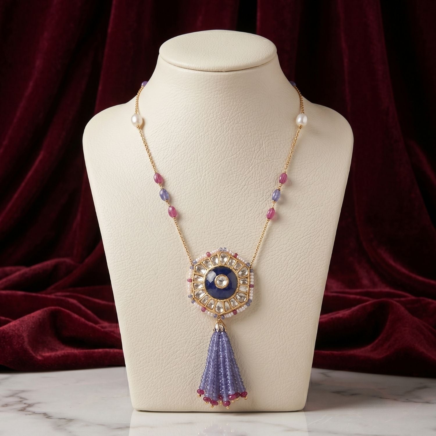 The Hexagon Tassel Pendant