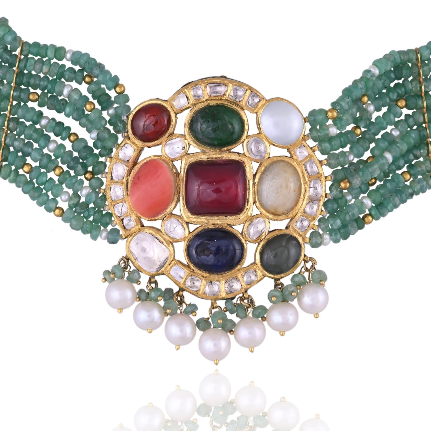 Color Bouquet Emerald Necklace