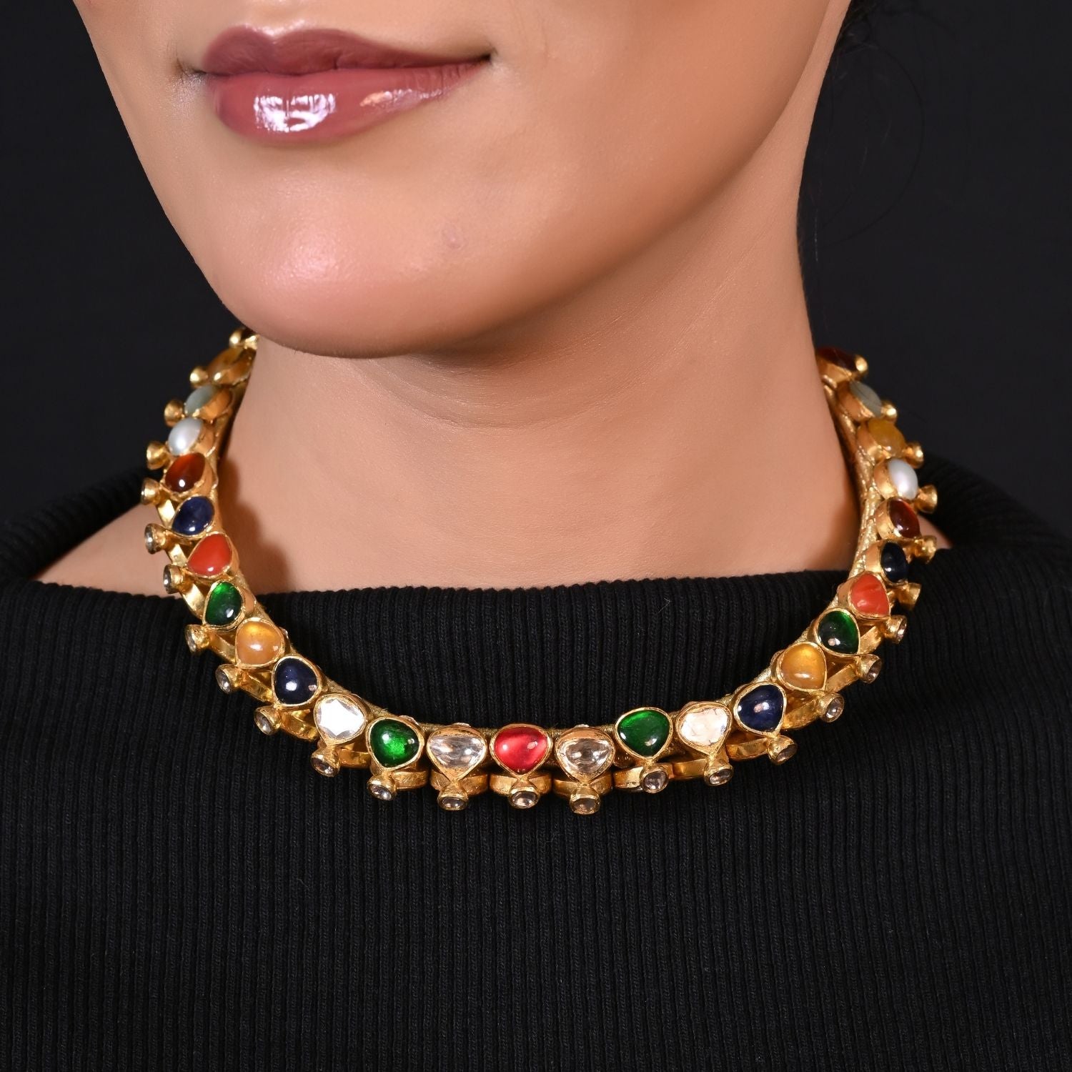 Enchanted Garden Polki Necklace