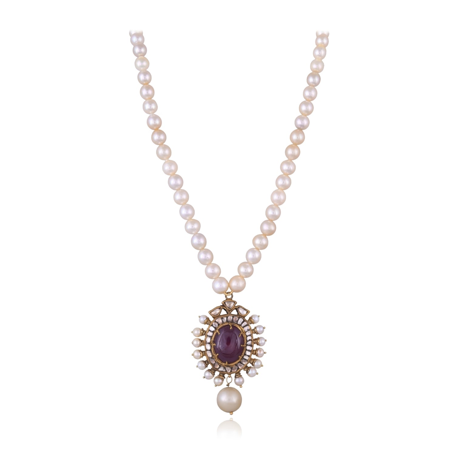 The Ruby Orb Pendant Set