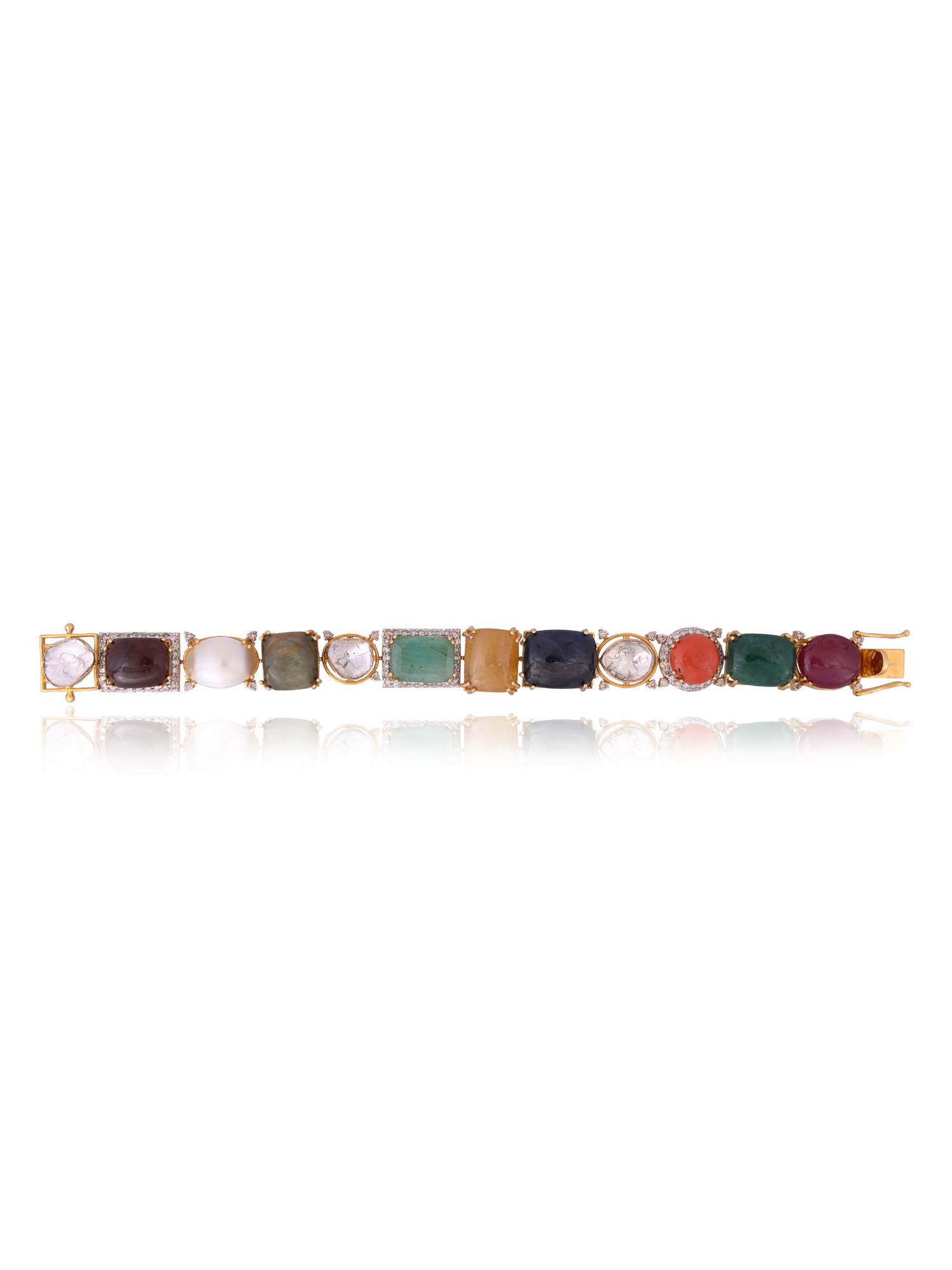 Linear Lumina Navratna Bracelet